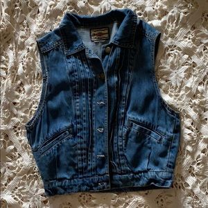 Vintage jean vest.